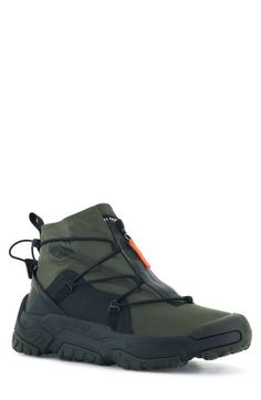 Take to the streets or get off the grid in this waterproof performance boot crafted with a zip closure and multidirectional lugged sole. Waterproof: protects against rain, puddles and slush to keep feet dry in wet conditions Front zip closure Removable, cushioned insole Textile and synthetic upper/textile lining/rubber sole Imported High-top Techwear Boots For Outdoor Activities, Outdoor Lace-up Techwear Boots, Black Outdoor Boots With Zipper Closure, Black Boots With Zipper For Outdoor, Black Zipper Closure Boots For Outdoor, Waterproof High-top Techwear Boots, Lace-up Waterproof Boots For Outdoor Techwear, Lace-up Techwear Waterproof Boots For Outdoor Activities, High-top Techwear Boots For Outdoor