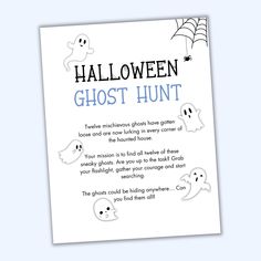 a halloween ghost hunt is on the page