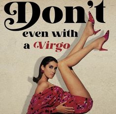 a woman in red dress and high heels on the cover of magazine don't even with a virgo