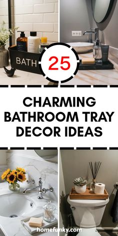 25 fabulous bathroom tray decor ideas await you! Whether you're going for a sleek or cozy vibe, our list has inspiration for every style and budget. Discover how small changes can transform your space into a stunning sanctuary where you can unwind and relax. From using natural elements like plants and stones to chic decorative items that pop, there’s something for everyone. Spruce up your bathroom with these trendy ideas and enjoy a brand-new welcome every time you step inside!