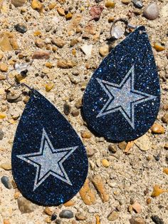 Cowboy Earrings, Dallas Cowboy, Faux Leather Earrings, Glitter Earrings, Makeup Stain