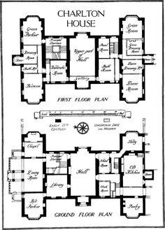 the first floor plan for charleton house, which was built in 1897 and is now on display