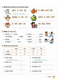 worksheet with words and pictures on it