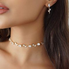 Valentina Earrings & Choker Set | Women's Jewellery – Nikita By Niki Tas Bahu, Prom Jewelry, Dope Jewelry, Rhinestone Choker, Fancy Jewellery, Girly Jewelry, Stunning Jewellery, Wedding Jewelry Sets, Dream Jewelry