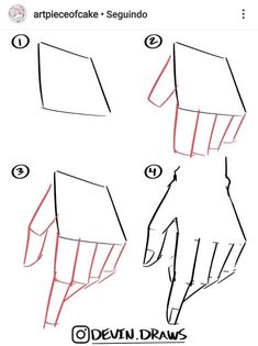 how to draw hands for beginners step by step with pictures on the front and side