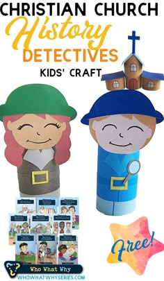 an image of children's crafts with the words christian church history and pictures on it