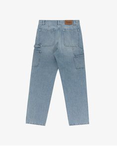 Denim Carpenter Pant – Aimé Leon Dore Leon Dore, Aime Leon Dore, Pants Fit, Carpenter Pants, Light Wash Denim, Leather Patches, Denim Top, Workout Pants, Ups