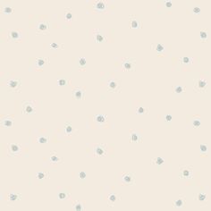 a white and blue polka dot wallpaper with small dots on the bottom half of it