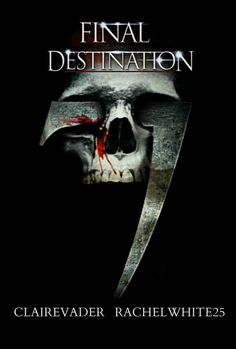 the poster for final destination, which features a skull with a knife in its mouth