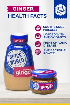 ginger, garlic and nut butter are the ingredients for spice world's new product