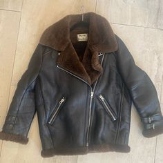 Acne Studios Leather Jacket With Rich Brown Shearling Throughout. Silver Hardware. Never Worn, Like New Without Tags. This Style Currently Retails For $2,000+. Size 36 Fits Like A Small Brown Silver, Silver Hardware, Acne Studios, Genuine Leather, Leather Jacket, Jackets & Coats, Jackets For Women, Like New, Acne