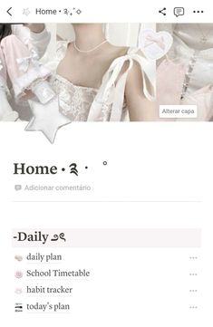 an image of a website page with the word home on it and images of women in dresses