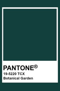 the pantone green color is shown in this image, and it's not very dark