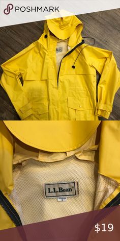 Utility Jacket, Ll Bean, L L Bean, Rain Jacket, Jackets & Coats, Jackets For Women, Women's Fashion, Shop My Closet, Yellow