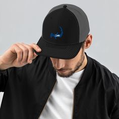 Complete your outfit with an embroidered trucker cap--combine it with a sports tee, slacks, and comfy shoes. It has a classic structured fit, adjustable plastic snapback, and a curved visor that matches its underbill.   * 60% cotton, 40% polyester * 100% polyester mesh back * Structured, 6-panel, mid-profile cap * Pre-curved contrast stitched visor * Underbill matches visor color * Adjustable plastic snapback * Blank product sourced from China Fitted Trucker Hat For Sports, Fitted Flat Bill Trucker Hat For Sports, Casual Snapback Hat With Breathable Curved Bill, Fitted Casual Baseball Cap For Sports, Casual Fitted Baseball Cap For Sports, Casual Sports Trucker Hat With Curved Bill, Casual Trucker Hat With Curved Bill For Sports, Casual Sports Trucker Hat With Flat Bill, Fitted Snapback Trucker Hat For Sports