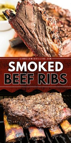 Try this smoked beef ribs recipe for your Thanksgiving dinner party! Perfectly seasoned, this main dish for dinner will be your family's new favorite. Add this quick and easy beef ribs recipe to your list of must-tries! Beef Back Ribs Recipe, Smoked Beef Ribs Recipe, Smoked Beef Back Ribs, Smoked Beer Can Chicken, Back Ribs Recipe, Smoked Beef Ribs, Beef Back Ribs, Beef Ribs Recipe, Spiced Beef