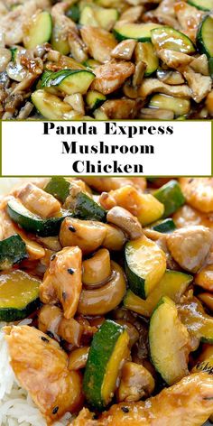 Enjoy the savory flavors of Panda Express Mushroom Chicken with this delicious copycat recipe. Easy to make and bursting with Asian-inspired goodness! Chicken Asparagus Recipe Keto, Panda Chicken And Mushroom, Chicken Mushroom And Zucchini Recipes, Copycat Takeout Recipes, Chicken Mushroom Zucchini Stir Fry, Mushroom Chicken Recipes Panda Express, Chicken Western Recipe, Long Lasting Dinner Recipes, Chinese Mushroom Chicken Recipes