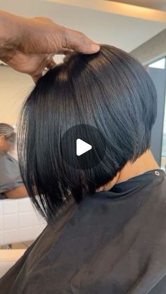 4,229 likes, 127 comments - keonbrunson_hair on March 16, 2024: "See You Tomorrow ATLANTA 🛫 Perfect Graduated,Asymmetric, Versatile, Bob Haircut ….😍… Liz Know What’s She Wants ……💁🏻‍♀️ #dmv #mckeenajordansalon #dmvhairstylist #hairstylist #natural #naturalhair #health #healthyhair #hair #lahairstylist #atlhairstylist #atlantahairstylist #hairsalon #haircut #hairtransformation #KBrunson #TheHAIRGOD … YOU COULD BE NEXT". Bob Long In Front Short In Back, Bob Longer In Front Shorter In Back, Bob Sewin With Leave Out, Layers Bob Medium, Tapered Bob For Black Women, Gray Bob Black Women, Graduation Bob Haircut, Mom Cut Black Women