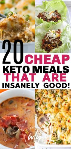 Meal Plan For Dinner, Cheap Keto Meals, Cheap Keto, Keto On A Budget, Keto Success, Diner Recept, Keto Dinners, Ketosis Diet