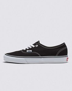 Vans | Authentic Black Classics Shoe Guys Accessories, Vans For Men, Vans Authentic Black, Mens Vans Shoes, Black And White Vans, Shoe For Men, Vans Original, Vans Store, Vans Logo