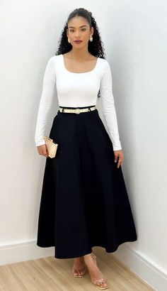 #midi skirts ideas# Pencil Skirt Outfit, Ladies Fancy Dress, Dark Academia Outfit, Long Pencil Skirt, Classy Winter Outfits