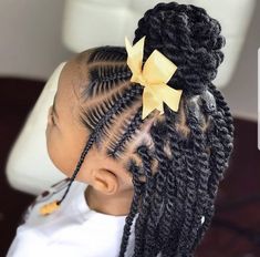 Easy Cornrows, Kids Hairstyles Girls Black, Kids Haircuts, Cabello Afro Natural, Kid Hairstyles, Birthday Hairstyles