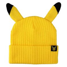 Show off your fandom and keep warm with this Pokemon Pikachu Ears knit beanie. Show off your fandom and keep warm with this Pokemon Pikachu Ears knit beanie. FEATURES 3D ear accents Fold-over brimFIT & SIZING One size fits mostFABRIC & CARE Cotton Machine wash Imported Color: Yellow. Gender: female. Age Group: adult. Pikachu Beanie, Pikachu Ears, Pokemon Beanie, Pikachu Hat, Pandora Shop, Pokemon Hat, Pokemon Merchandise, Beanie With Ears, Fan Style