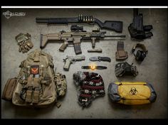 Shtf Gear, Zombie Gear, Tactical Wall, Tactical Helmet, Tac Gear, Survival Kits, Tactical Equipment, Survival Equipment, Military Humor