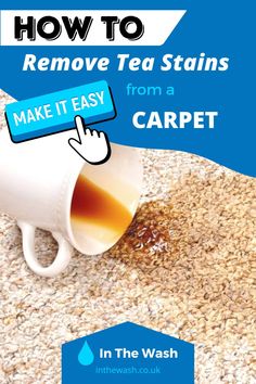 how to remove tea stains from carpet with the help of an in - the - wash ad