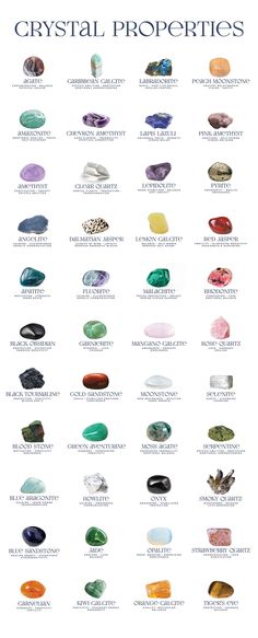 the crystal properties and their uses