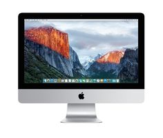 an apple desktop computer with the mountain in the backgroup is shown on this white background