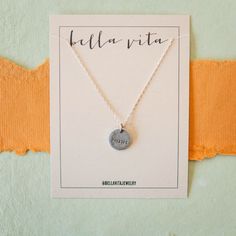 Make a statement with the messages in this hand stamped collection! 1/2" Round Antique Pewter Charm on Sterling Silver Chain Chain Length - 18" with 2" extender 1/2" pendant is also available in other metal options, see separate listings: sterling charm/sterling chain, 14k gold filled charm/14k gold filled chain. Want to add charms or birthstones and customize your necklace? Click here: CHARM BAR OR call us to guide you through the design at 501.396.9146 If you choose a custom mantra, please spe Charm Bar, Elegant Gift Wrapping, Silver Charm Necklace, Charm Necklace Silver, Hand Stamped Jewelry, Antique Pewter, Stamped Jewelry, Gold Filled Chain, Elegant Gift