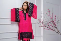 Look Pretty in Pink with Pink Aura's Designer Yellow Dresses | Shireen Lakdawala Festive Embroidered Party Shirt, Festive Party Shirt With Embroidery, Elegant Fitted Shirt With Resham Embroidery, Long Sleeve Tops With Mirror Work For Eid, Elegant Pink Sets With Cutwork, Elegant Pink Cutwork Set, Long Sleeve Tops With Mirror Work For Spring, Spring Long Sleeve Tops With Mirror Work, Long Sleeve Blouse With Mirror Work For Spring