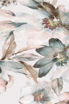 watercolor painting of flowers on white background