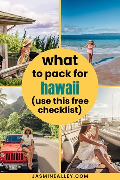 what to pack for hawaii use this free checklist