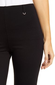 Made from smooth, stretchy ponte knit, these versatile pants are cut with a leg-lengthening silhouette and finished with a slimming hidden waistband. Style Name:Lyssé Ponte Baby Bootcut Pants. Style Number: 6133964. Tight Elastane Ankle-length Pants, Tight Ankle-length Elastane Pants, Straight Elastane Leggings, Fitted Pull-on Style Leggings With Straight Leg, Fitted Straight Leg Pull-on Leggings, Comfort Stretch Straight Leggings, Straight Leg Elastane Leggings, Black Straight Leg Elastane Leggings, Sleek High Waist Elastane Leggings