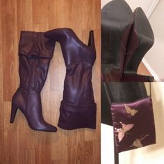 Bundle Christian Siriano Boots And Embroidered Unbranded Crossbody Bag. Both Like New Never Used. Embroidered Cross, Christian Siriano, Color Purple, Crossbody Bag, Bundles, Like New, Women Shoes, Boots, Purple