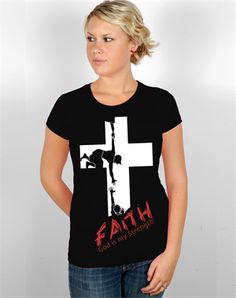 I want this shirt! Awesome visual! Christian Tee Shirts, Christian Tshirt Design, Church Shirt, Christian Fashion, Faith Shirt, Christian Clothing, Fashion Design Clothes, Christian Shirts