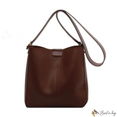 Bird in Bag - Bucket bag female large capacity bags female new fashion crossbody bag shoulder tote bag Large Capacity Bucket Shoulder Bag For Errands, Trendy Brown Bucket Bag With Single Strap, Trendy Brown Bucket Bag With Single Shoulder Strap, Brown Bucket Hobo Bag For Daily Use, Brown Bucket Bag For Errands, Brown Large Capacity Bucket Bag, Brown Bucket Shape Satchel For Daily Use, Brown Large Capacity Bucket Satchel, Brown Bucket Satchel With Large Capacity