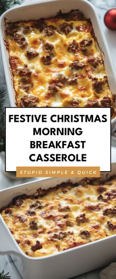 Image for Festive Christmas Morning Breakfast Casserole Breakfast Casserole For Thanksgiving, Christmas Breakfast Quiche, Christmas Morning Breakfast Make Ahead, Christmas Breakfast Casserole Make Ahead, Christmas Breakfast Bake, Christmas Casserole Breakfast, Breakfast Casseroles Make Ahead, Warm Breakfast Ideas, Christmas Day Breakfast Ideas