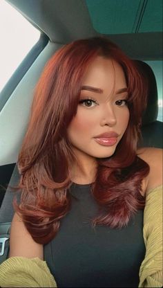 Wine Hair, Hairstyles For Layered Hair, Burgundy Hair, Hair Stylist Life, Medium Length Hair