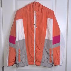 5/$25 Bundle Deals Any Item Listed 5/$25 Is 5 For $25! 1. Add Select Items To Bundle 2. Send Offer For $25 3. I Will Automatically Accept Offer New Look Sport Nwot Windbreaker Nwot Size 1xl Colors White Melon Pink Grey Casual Spring Color Block Outerwear, Spring White Color Block Windbreaker, Casual Orange Color Block Outerwear, Trendy Spring Color Block Windbreaker, Spring Trendy Color Block Windbreaker, White Melon, Orange White, Pink Grey, Melon