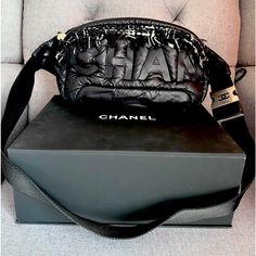 Excellent Condition, Comes With Box, Entrupy Certificate, Serial Is Intact. No Rubs Or Tears, No Odor, Large Capacity To Fit A Big Phone And Many More. Hairline Scratches On Hardware Large Capacity But Super Light Chanel Handbags, Waist Bag, Body Bag, Chanel Bag, Emboss, Coco, Chanel, Bag Lady, Handbags