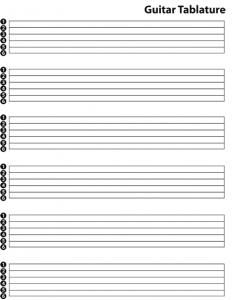 the guitar tabulature worksheet