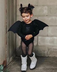 Livee Long Sleeve Leotard - Time-to-Shine Onyx - Bailey's Blossoms Bat Costume, Baby Kostüm, Diy Kostüm, Long Sleeve Leotard, Toddler Halloween Costumes, Halloween 2022, Toddler Halloween