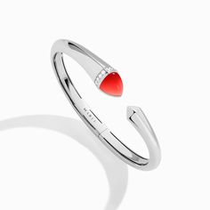 Cleo Venus Gold Midi Bracelet Marli New York White Red Agate XXS Luxury Crescent-shaped White Gold Jewelry, Modern Red Bracelet Jewelry, Luxury Red Bangle, Luxury Red Bangle Jewelry, Luxury Red Bangle As Gift, Luxury Red Bangle As A Gift, Powerful Goddess, Crescent Moon Design, Wrist Wrap