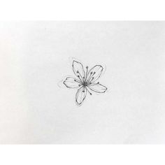 a black and white drawing of a flower