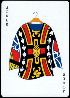 a card with an image of a jacket on it