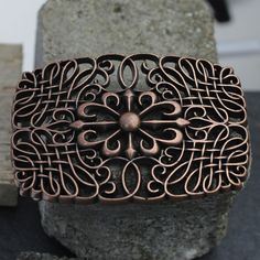 Length: 90 mm Width: 60 mm Weight: 90 gr. Color: Antique Copper Elegant Handmade Belt Buckles As Gifts, Handmade Bohemian Belt Buckles As Gift, Boho Belt, Leather Belt Buckle, Italian Model, Boho Belts, Flower Ornaments, Suspender Belt, Copper Plated