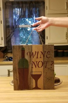 art made of rustic wood for wine lovers Wood Arrow, Rustic Wine Racks, Double Meaning, Personal Gifts, Old Barn Wood, Wine Signs, Wooden Sunglasses